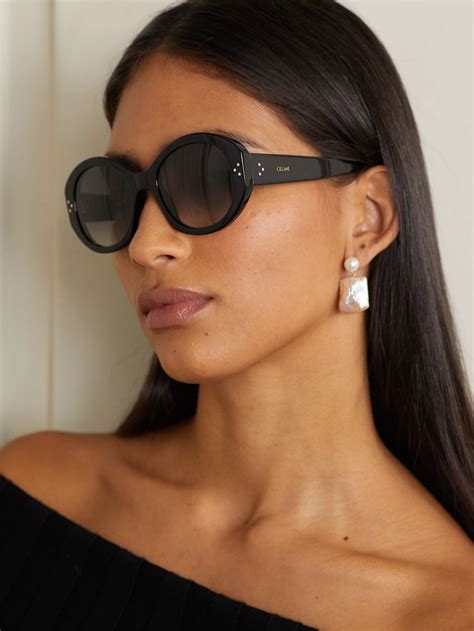 celine wrap around sunglasses|celine 52mm round sunglasses.